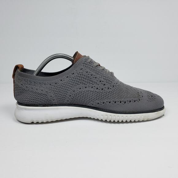 Cole Haan 2.Zerogrand Stitchlite Mens Size 9 Gray Formal Wingtip Oxfords Shoes main image 5